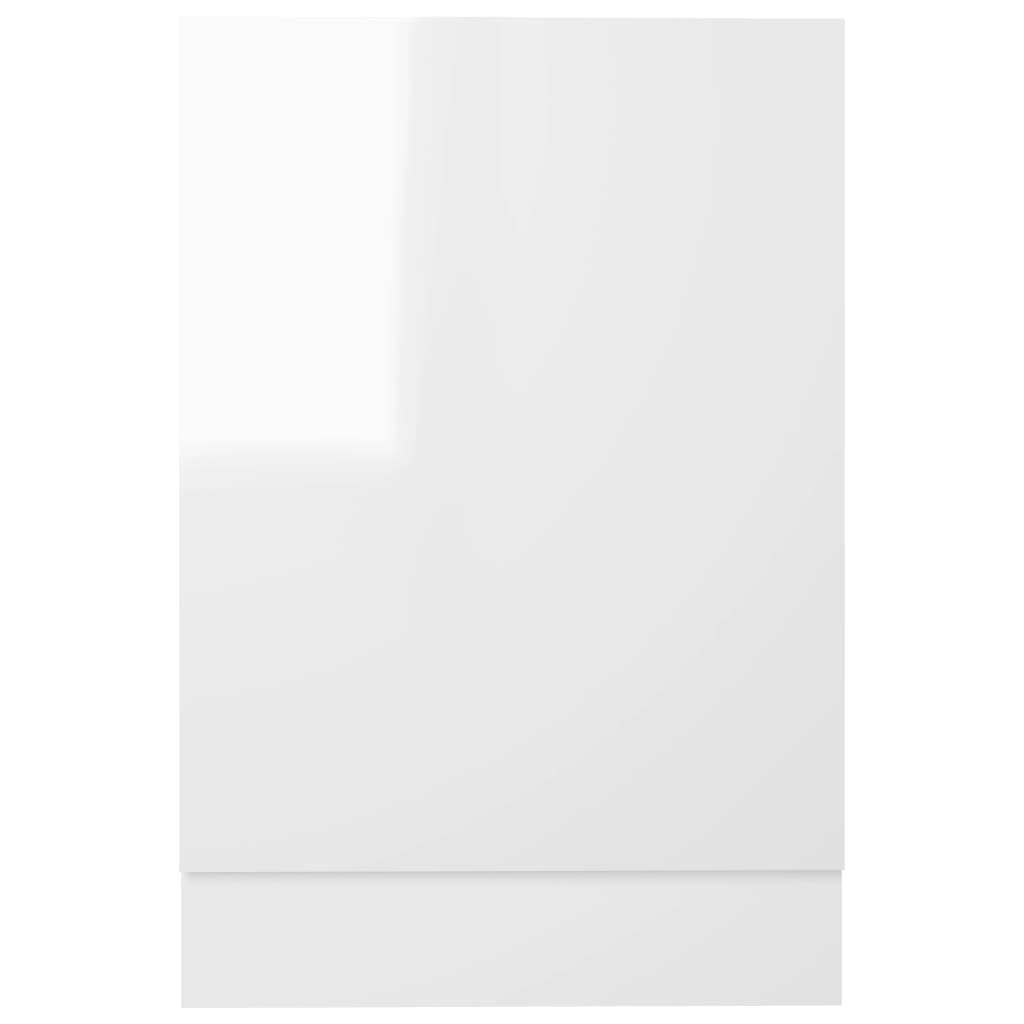 vidaXL Vaatwasserpaneel 45x3x67 cm spaanplaat hoogglans wit
