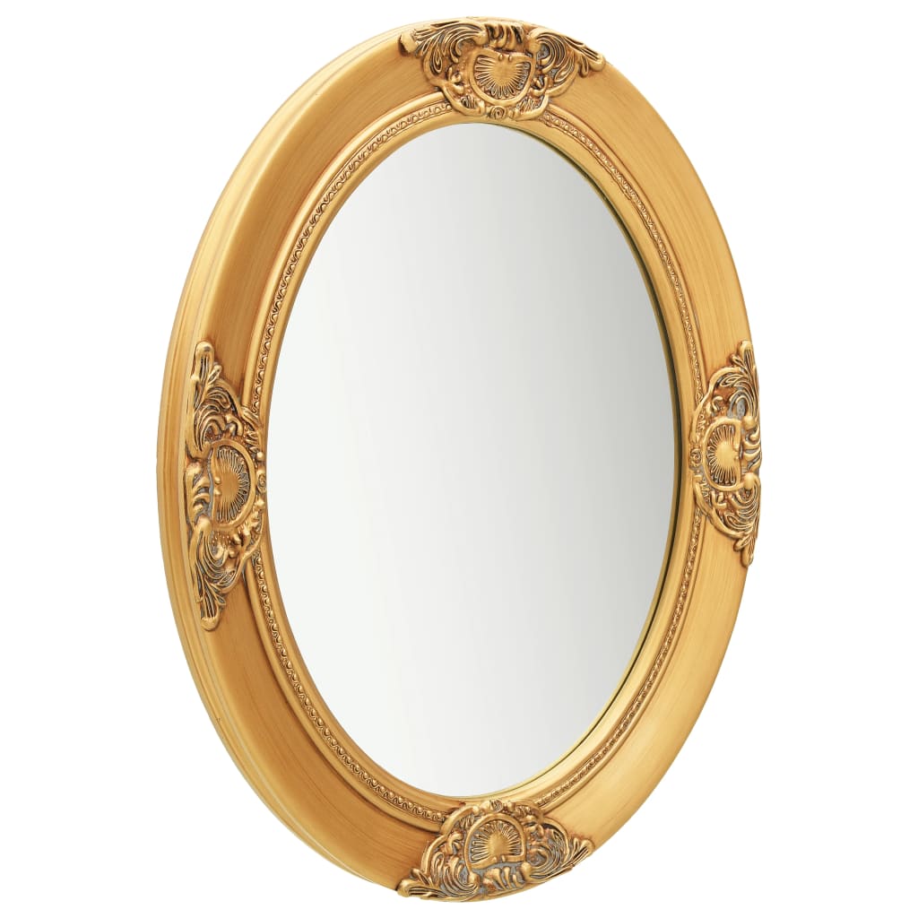 vidaXL Wandspiegel barok stijl 50x60 cm goudkleurig
