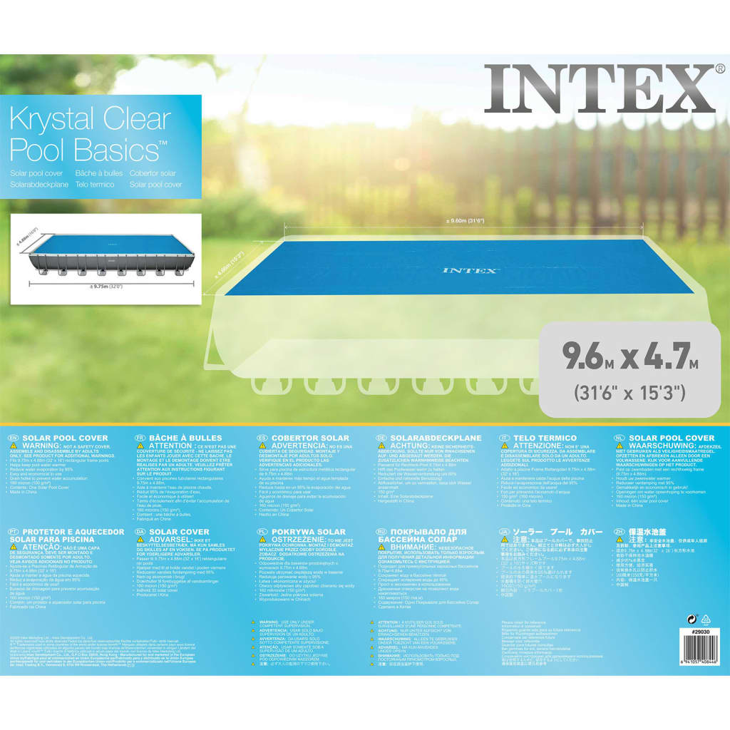 Intex Solarzwembadhoes rechthoekig 975x488 cm
