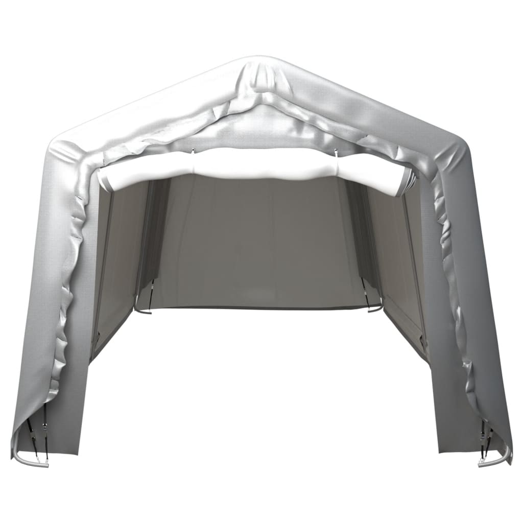 vidaXL Opslagtent 300x750 cm staal grijs