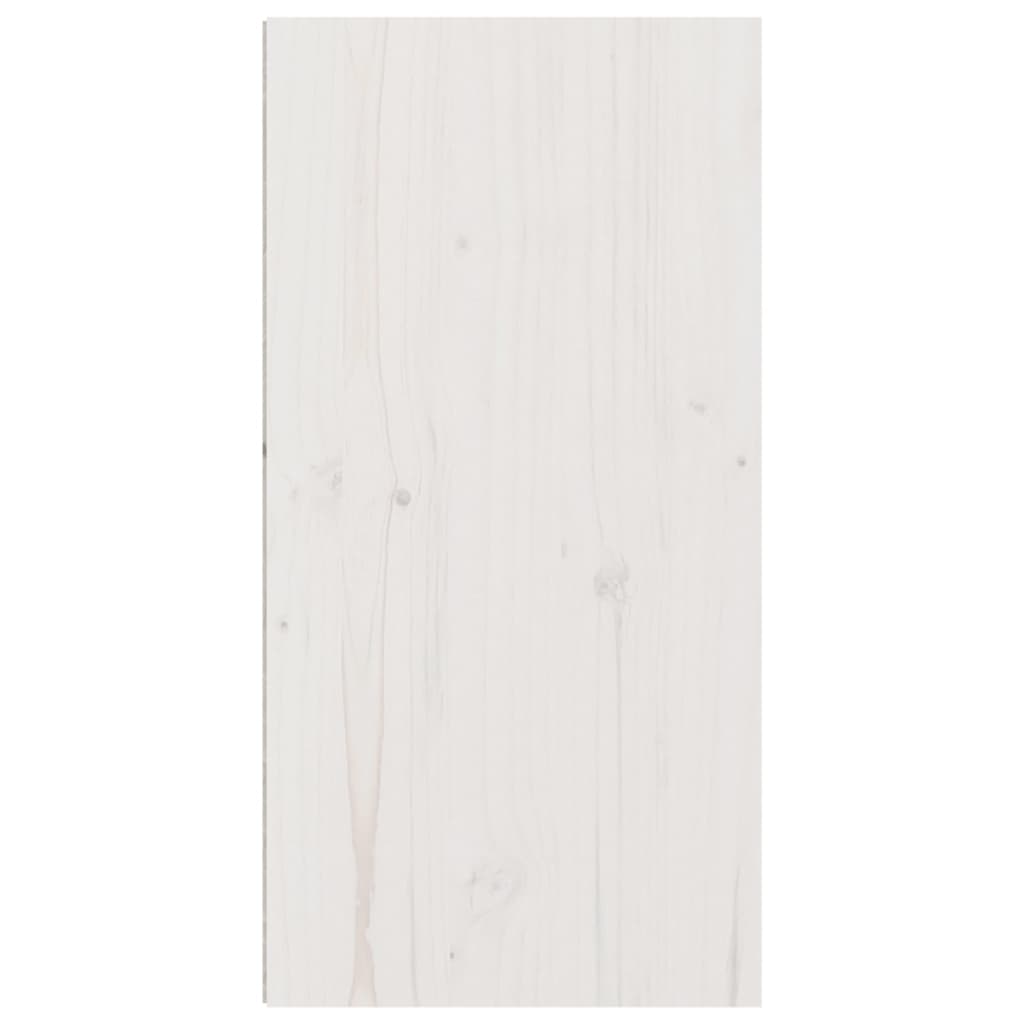 vidaXL Wandkast 30x30x60 cm massief grenenhout wit