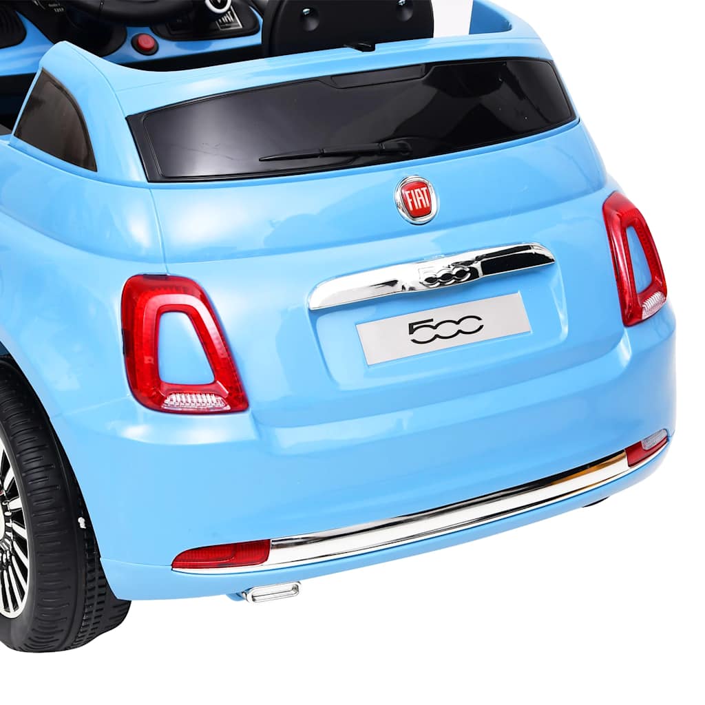 Kinderauto Fiat 500 elektrisch blauw kopen