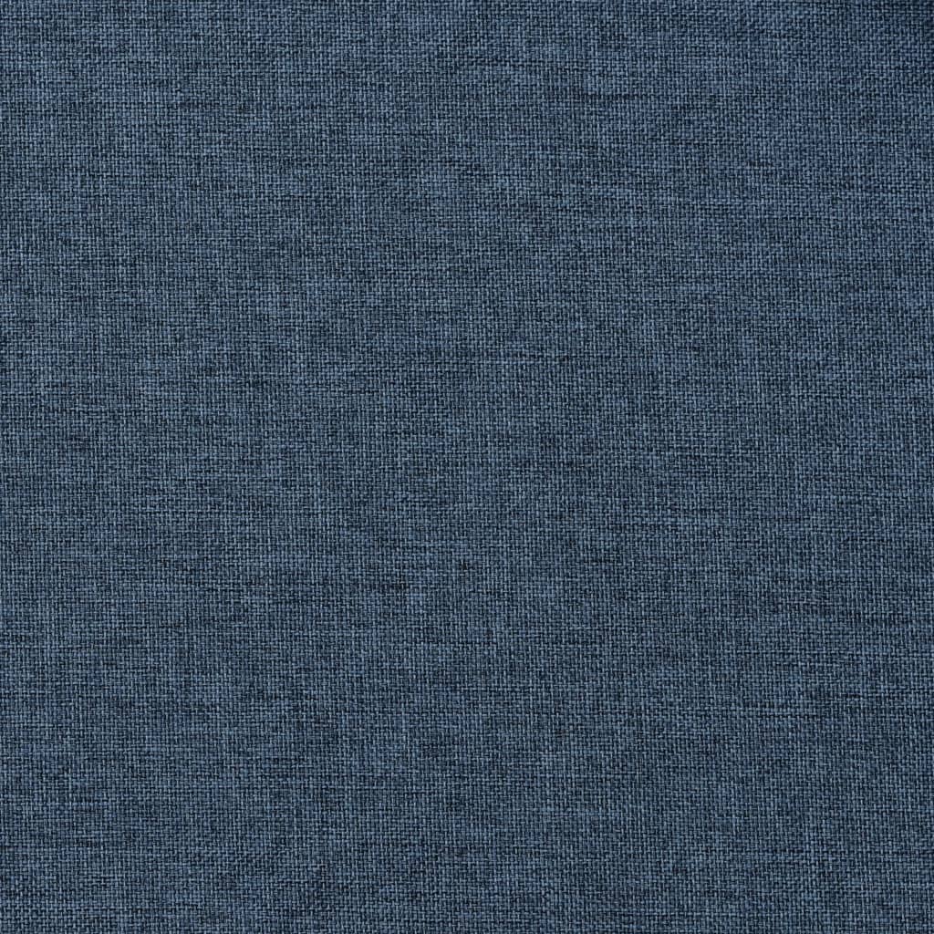 vidaXL Gordijnen linnen-look verduisterend ogen 2 st 140x175 cm blauw