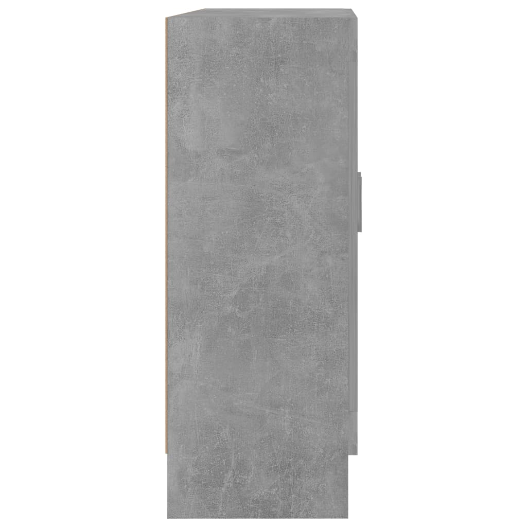 vidaXL Boekenkast 82,5x30,5x80 cm bewerkt hout betongrijs