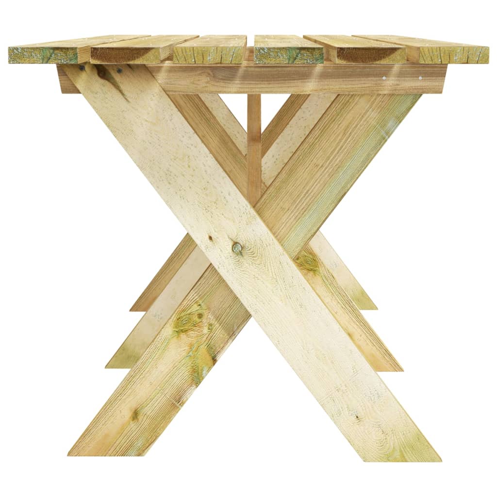 vidaXL 3-delige Tuinset geïmpregneerd grenenhout
