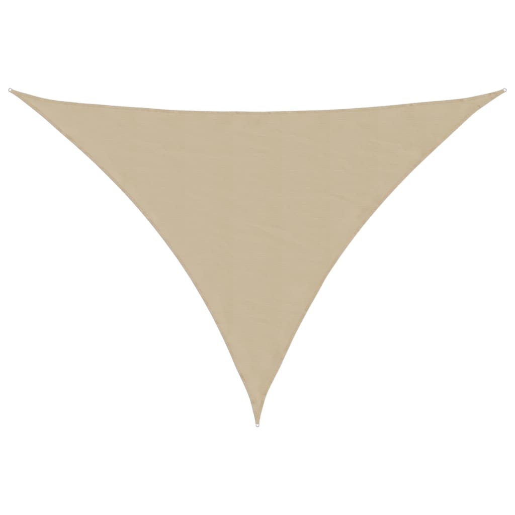 vidaXL Zonnescherm driehoekig 3x4x4 m oxford stof beige