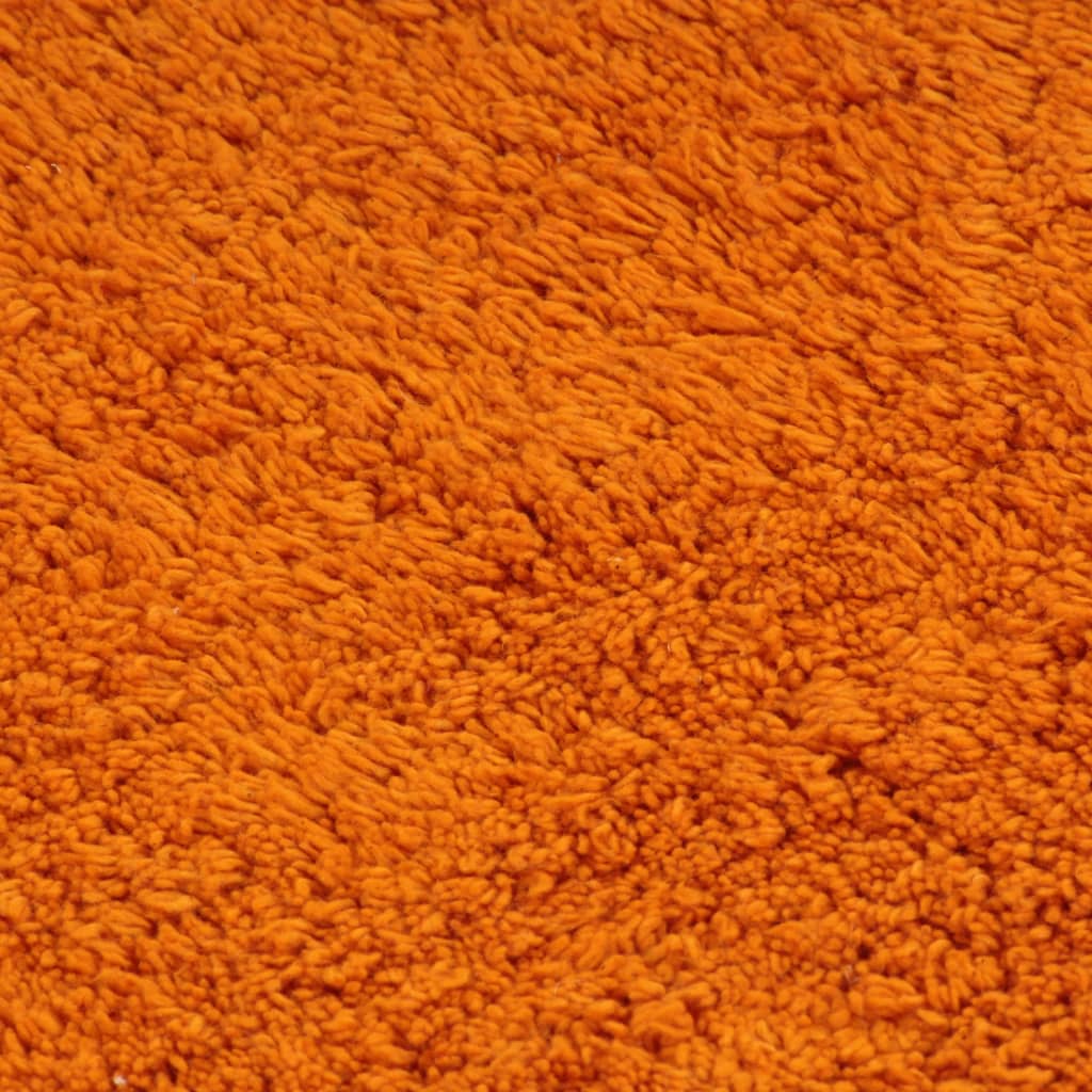 vidaXL Badmattenset stof oranje 3-delig