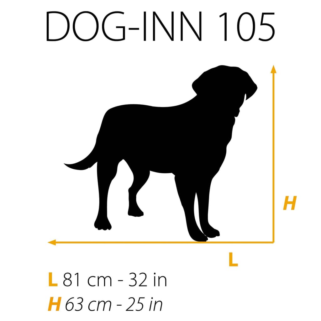 Ferplast Hondenbench Dog-Inn 105 108,5x72,7x76,8 cm grijs