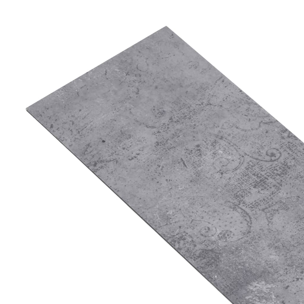 vidaXL Vloerplanken zelfklevend 5,21 m² 2 mm PVC cementgrijs
