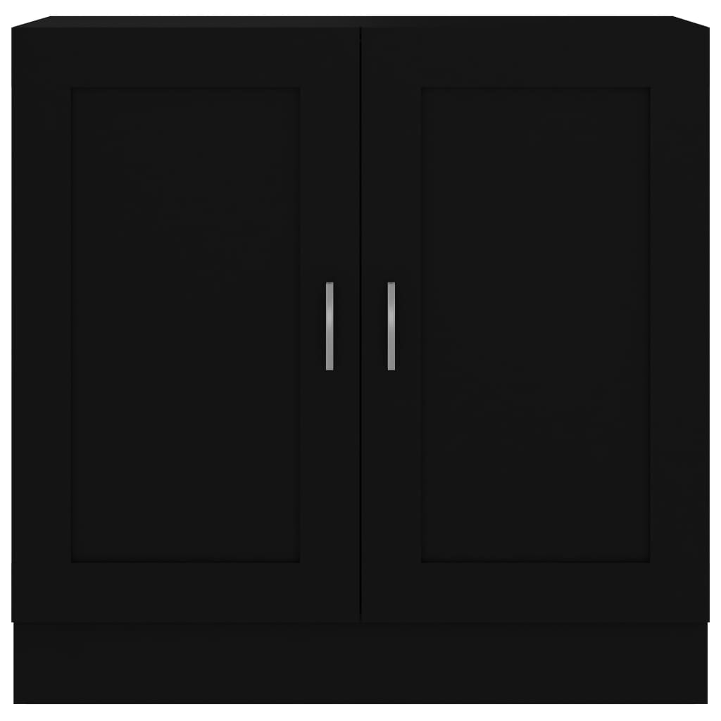 vidaXL Boekenkast 82,5x30,5x80 cm spaanplaat zwart