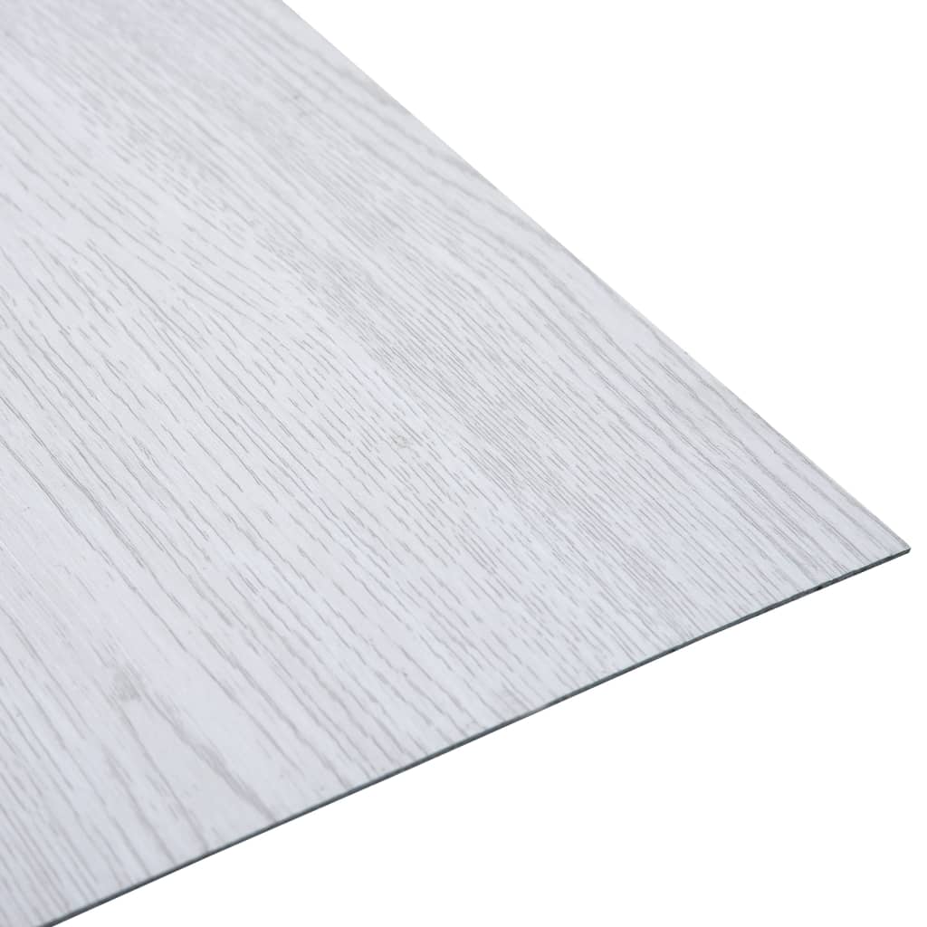 vidaXL Vloerplanken zelfklevend 5,11 m² PVC wit