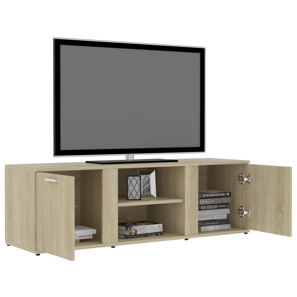 vidaXL Tv-meubel 120x34x37 cm bewerkt hout sonoma eikenkleurig