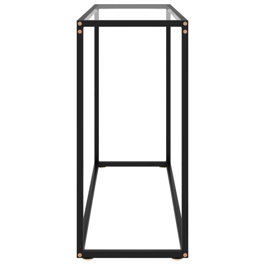 vidaXL Wandtafel 100x35x75 cm gehard glas transparant