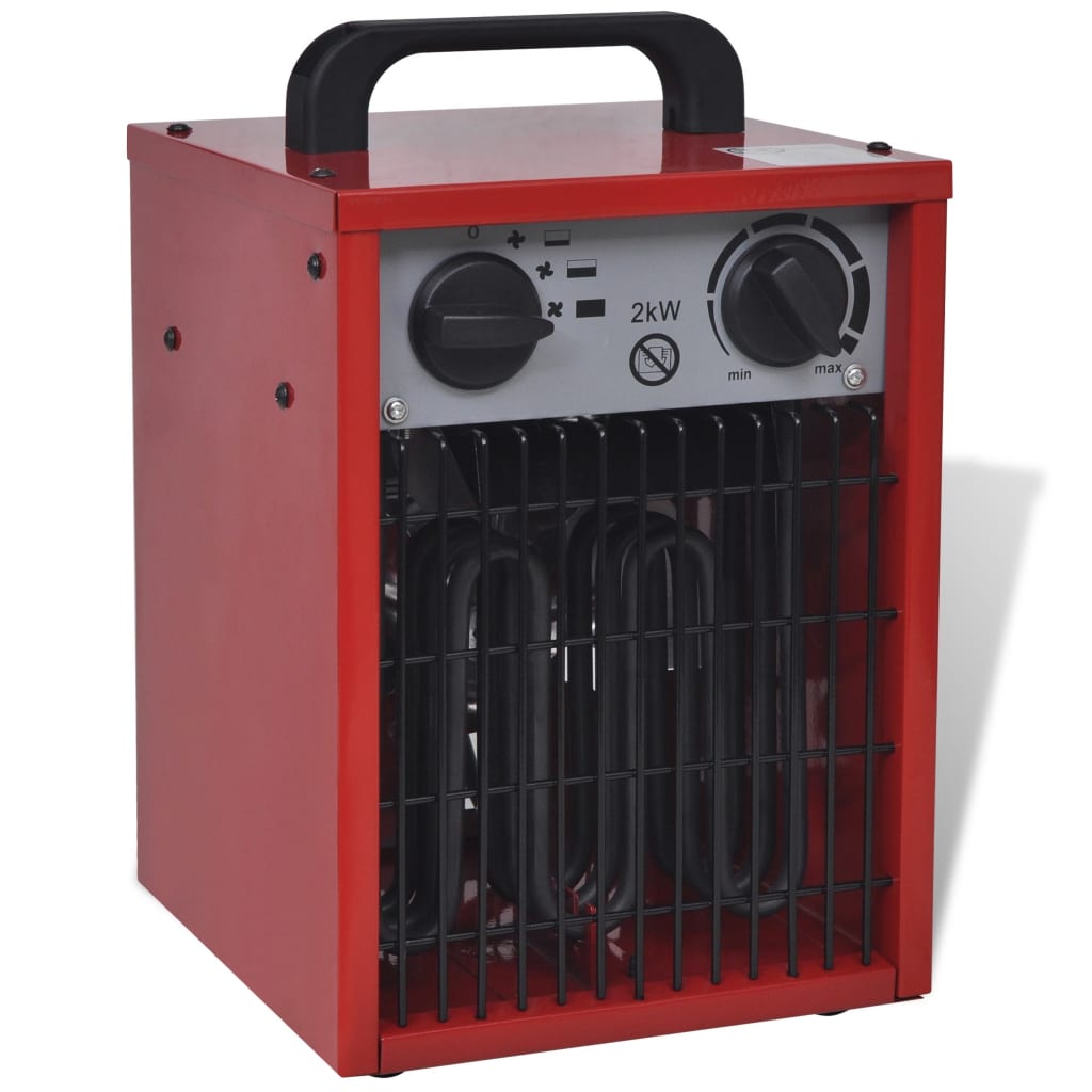 Industriële ventilatorkachel draagbaar 2 kW 100 m³/u