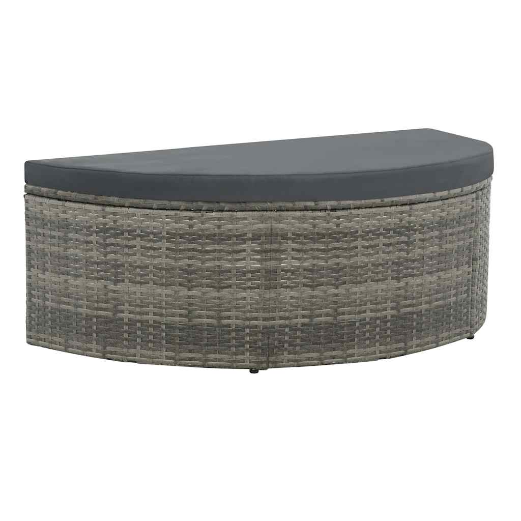 vidaXL - Tuinbank 2-zits - Zwart - Poly rattan - Met kussens | Leen Bakker