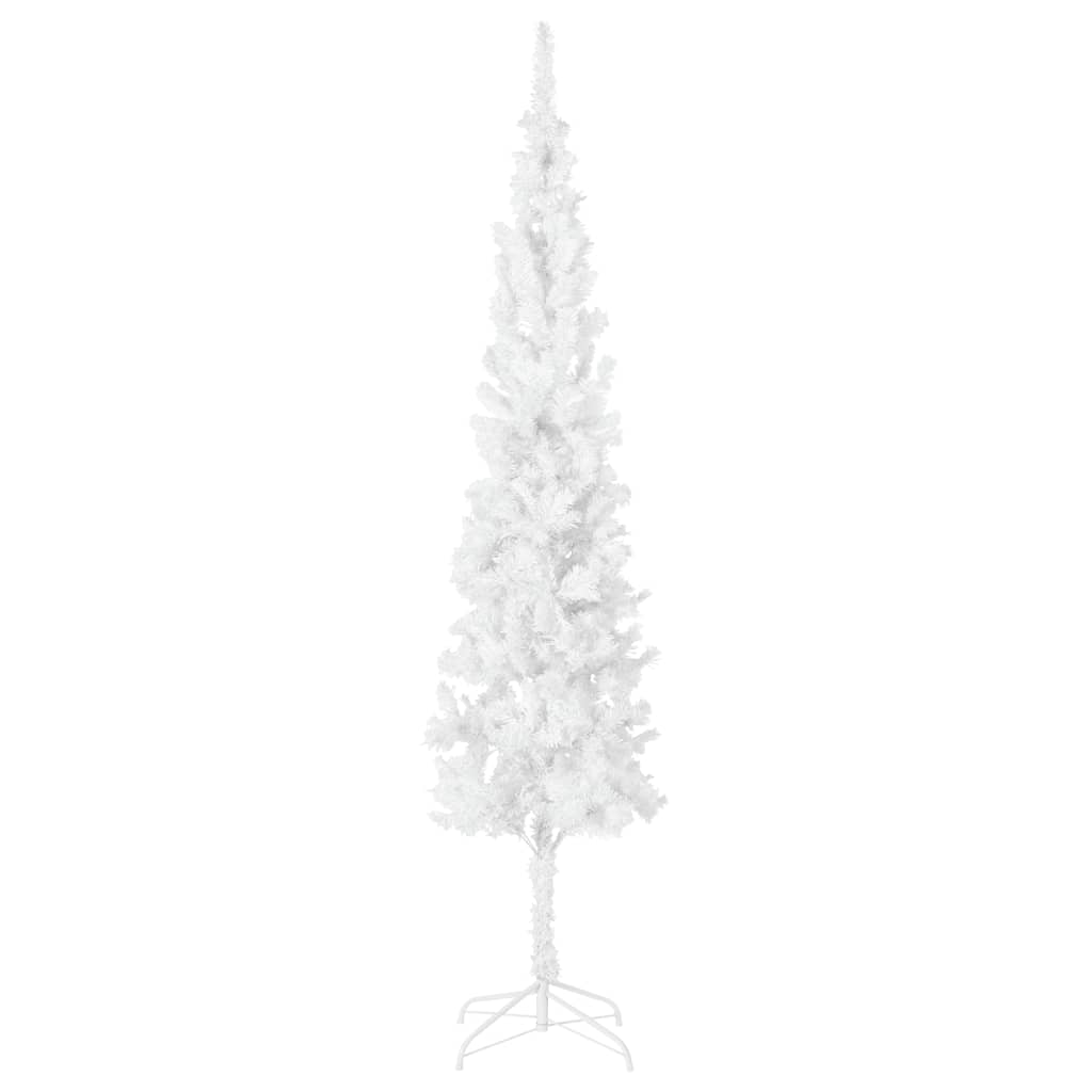 vidaXL Kerstboom smal 210 cm wit