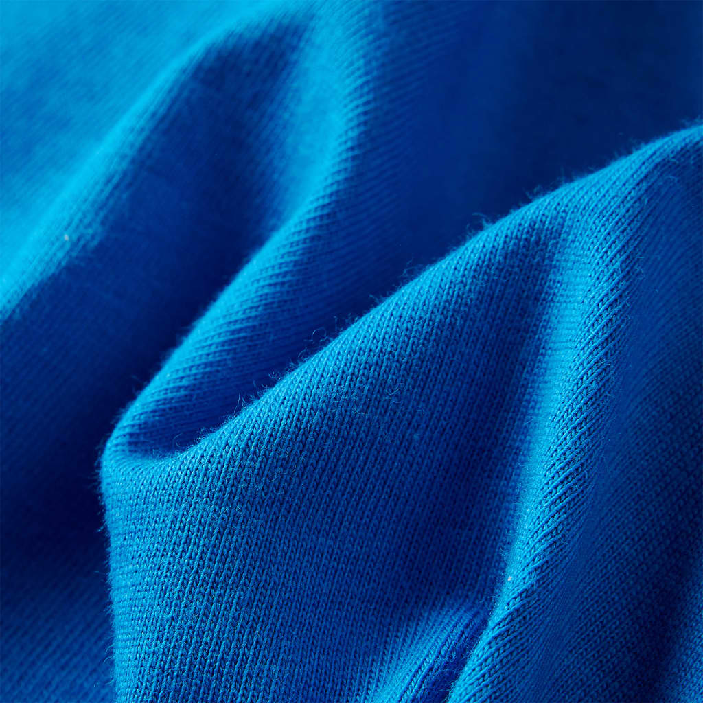 Kindershirt met lange mouwen 92 kobaltblauw