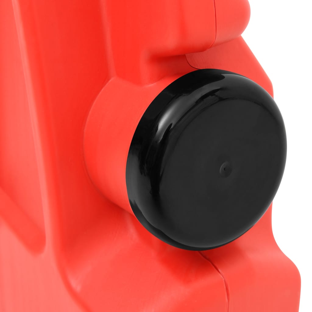 vidaXL Verkeersbarrières inklapbaar 210x50x105 cm rood
