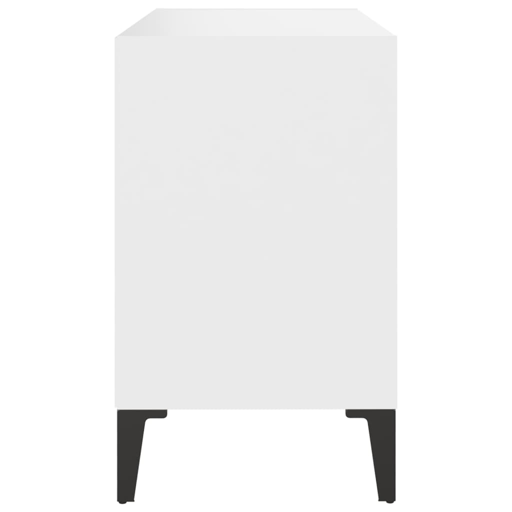 vidaXL Tv-meubel met metalen poten 69,5x30x50 cm wit