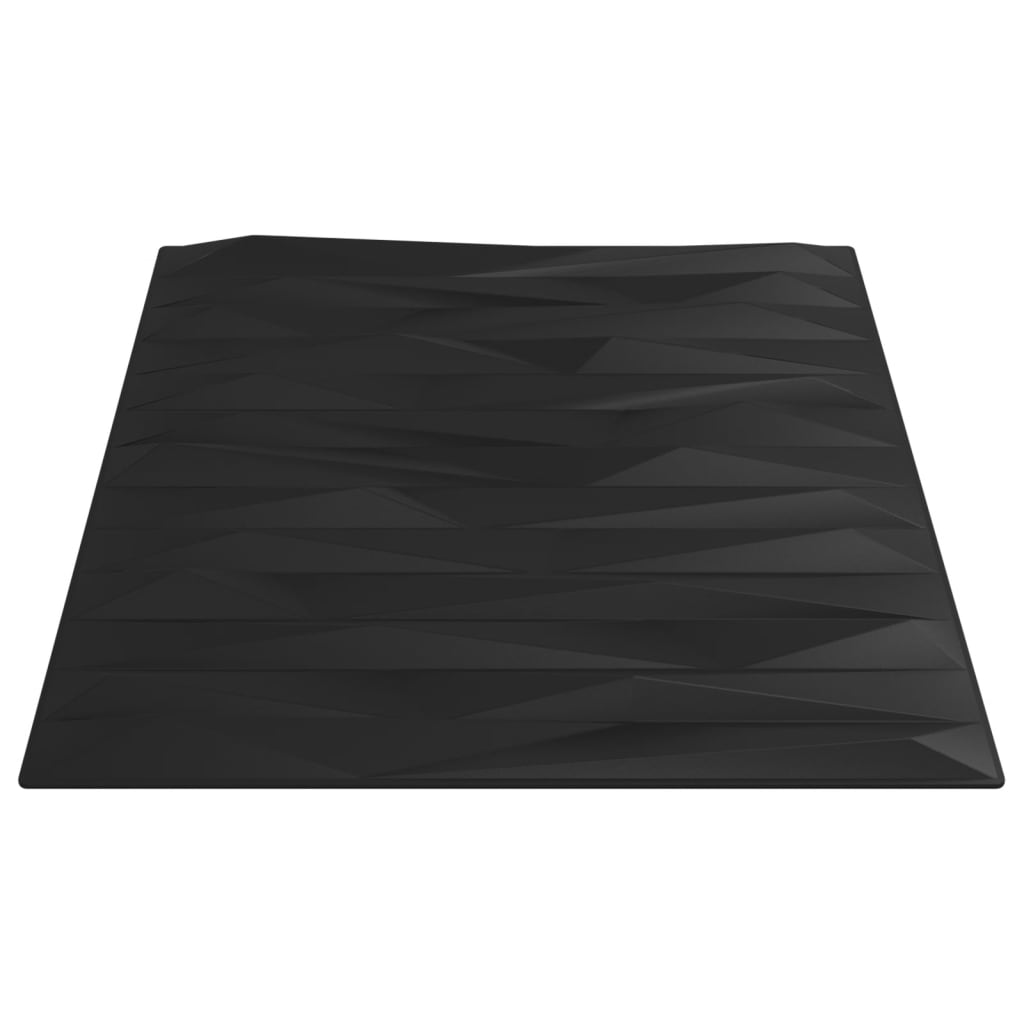 vidaXL 48 st Wandpanelen steen 12 m² 50x50 cm XPS zwart