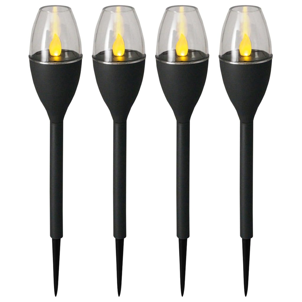 Luxform LED-tuinlampen mini met grondpin Jive grijs 4 st 41466