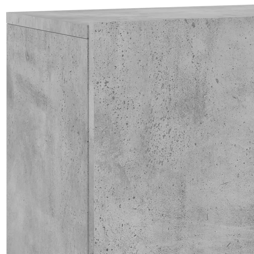vidaXL 5-delige Tv-wandmeubelset bewerkt hout betongrijs