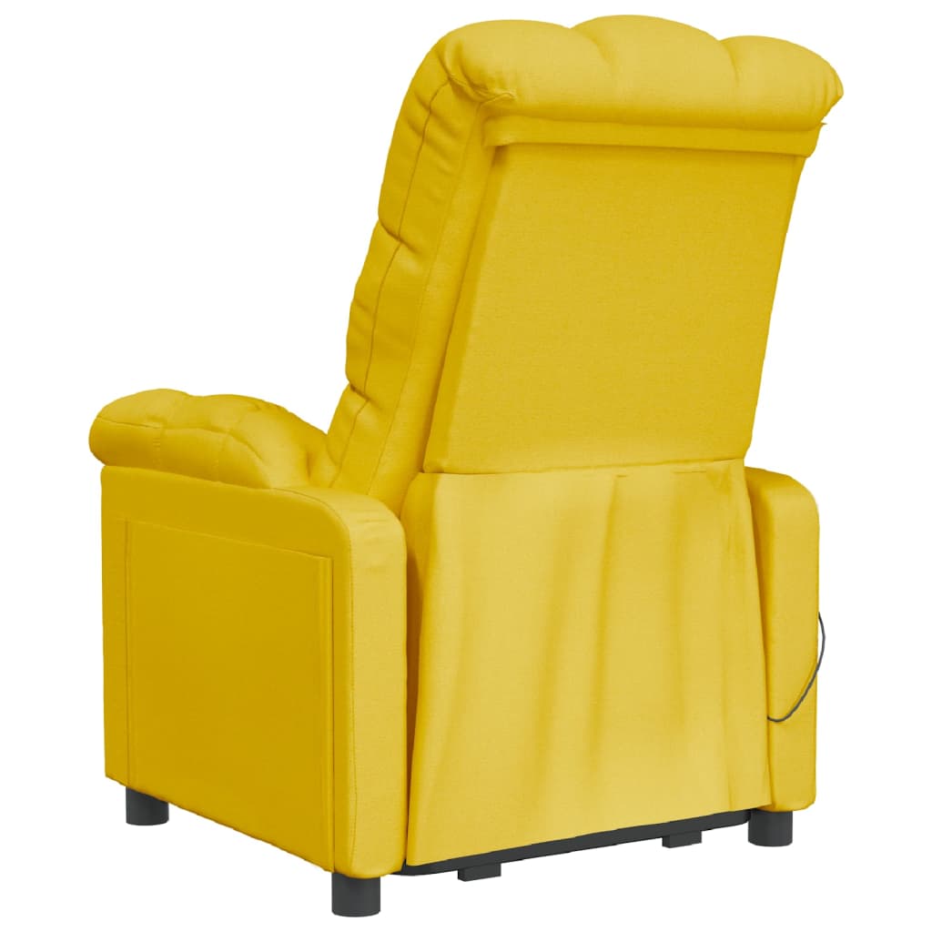vidaXL Sta-op-stoel stof geel