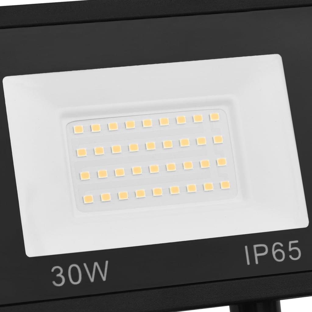 vidaXL Spotlight met sensor LED 30 W warmwit