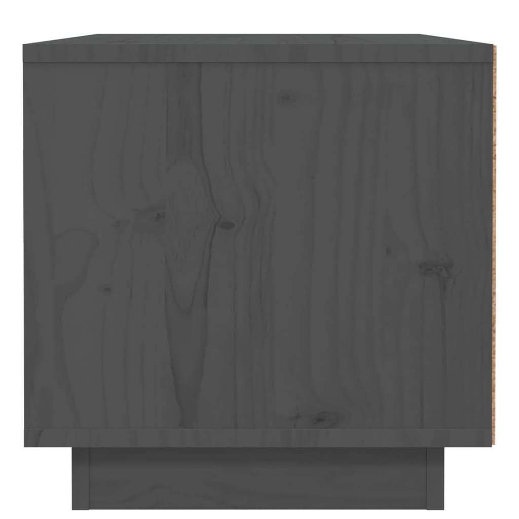 vidaXL Nachtkastjes 2 st 40x34x35 cm massief grenenhout grijs