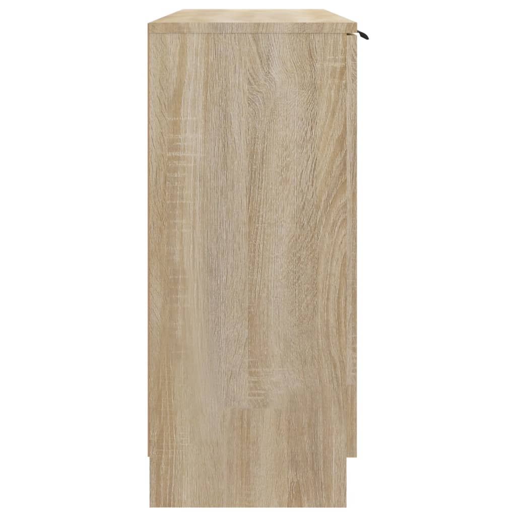vidaXL Dressoir 90,5x30x70 cm bewerkt hout sonoma eikenkleurig