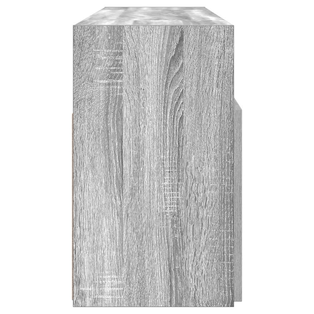 vidaXL Tv-meubel met LED-verlichting 120x30x50 cm grijs sonoma eiken