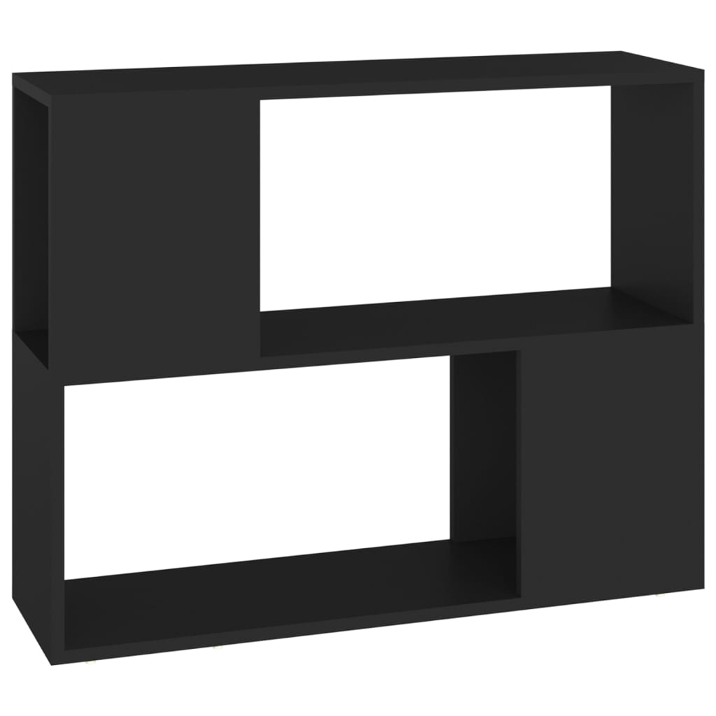 vidaXL Tv-meubel 80x24x63 cm spaanplaat zwart