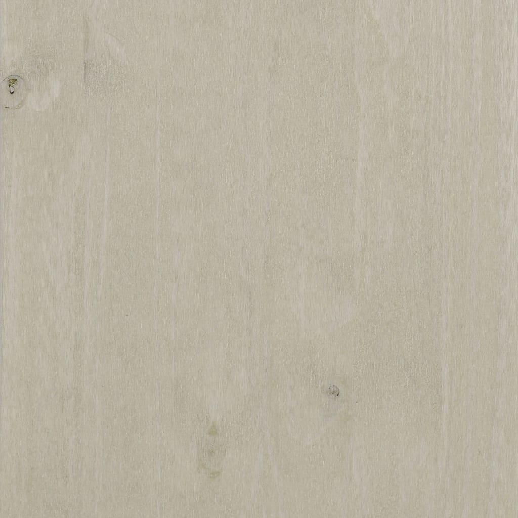 vidaXL Schoenenkast HAMAR 85x40x108 cm massief grenenhout wit