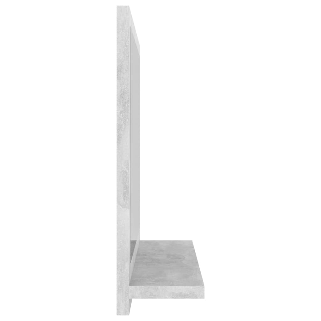 vidaXL Badkamerspiegel 40x10,5x37 cm spaanplaat betongrijs