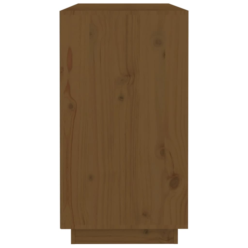 vidaXL Dressoir 100x40x75 cm massief grenenhout honingbruin