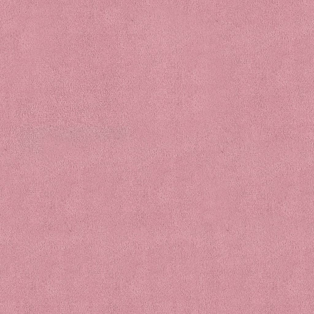 vidaXL Bankje 110x40x49 cm fluweel roze