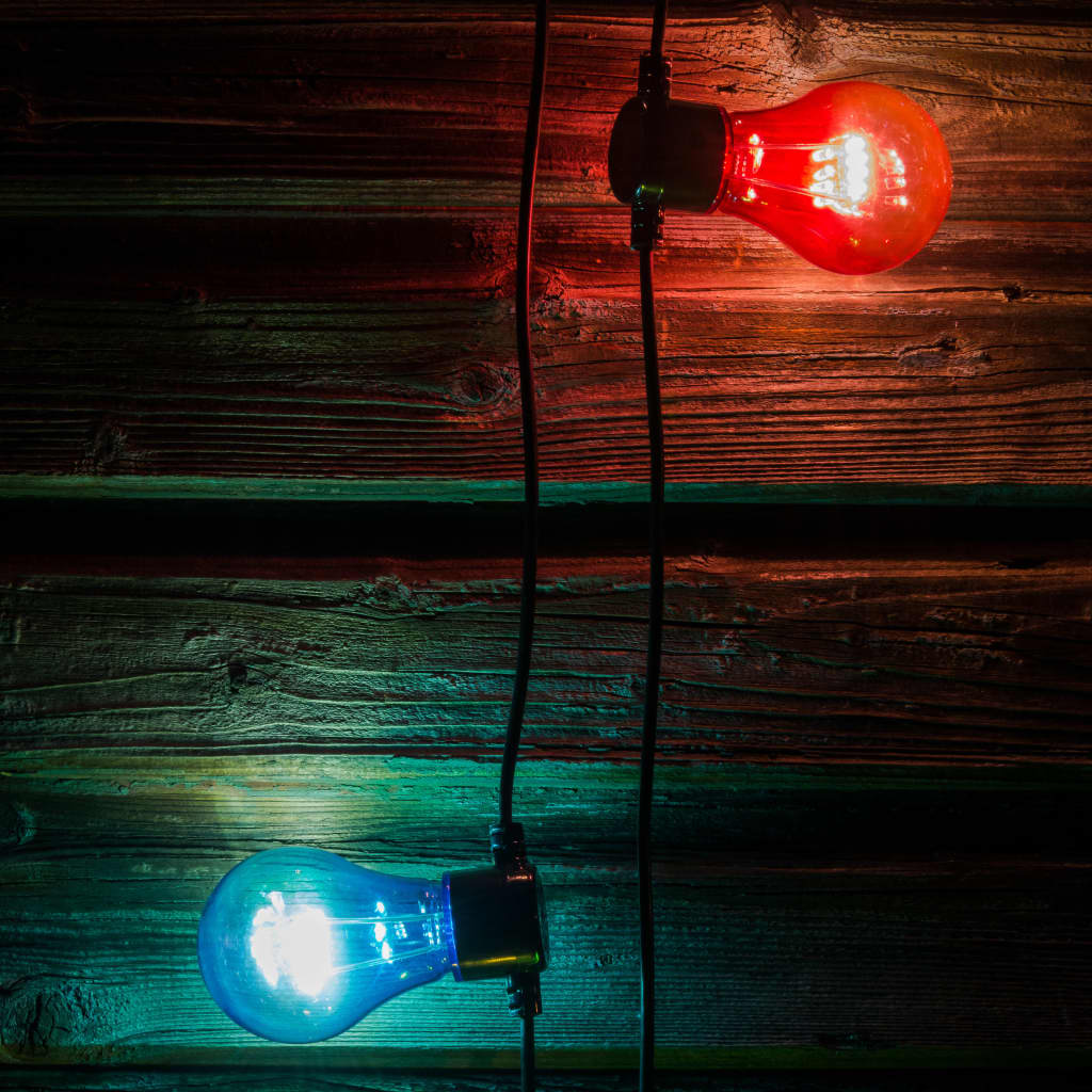 KONSTSMIDE Feestverlichting met 5 transparante lampen meerkleurig