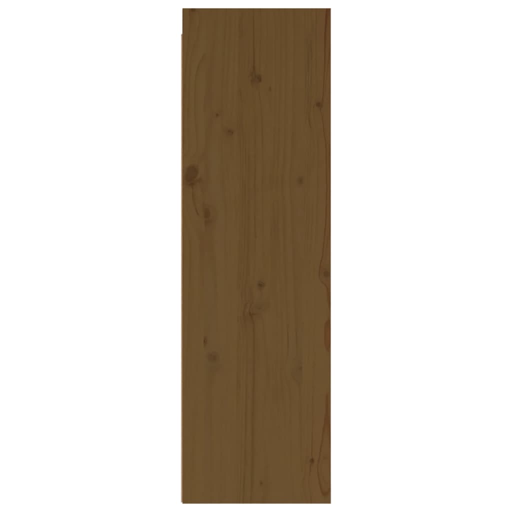 vidaXL Wandkast 30x30x100 cm massief grenenhout honingbruin