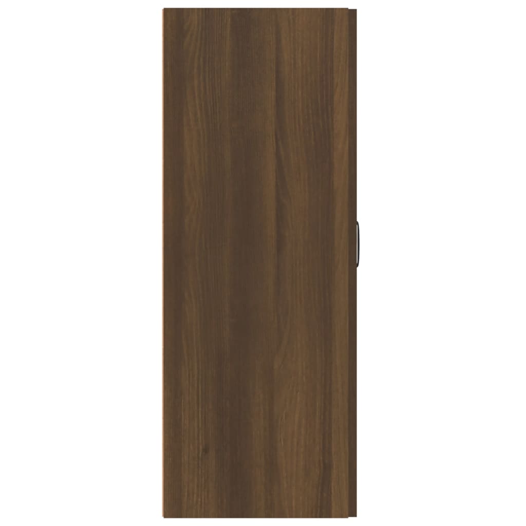 vidaXL Hangkast 69,5x34x90 cm bewerkt hout bruineikenkleurig