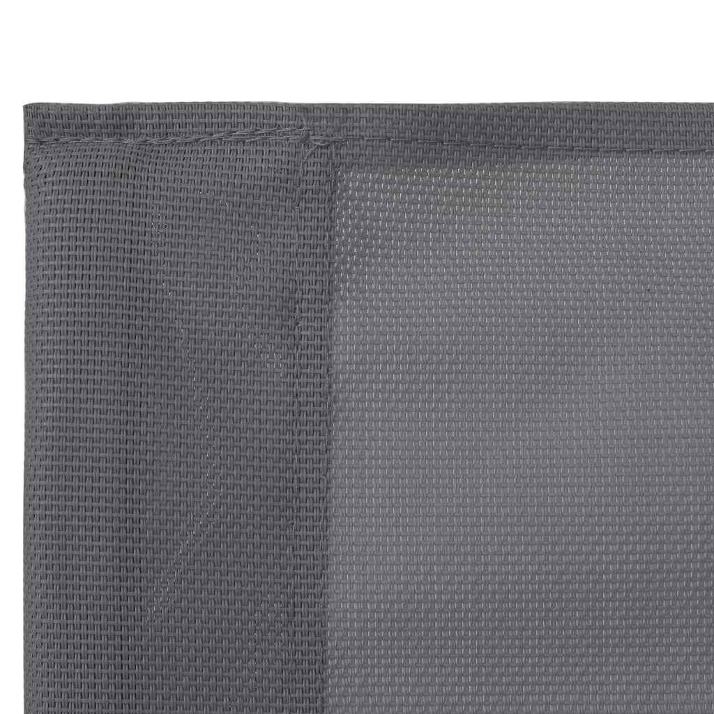vidaXL 4-delige Loungeset stof en staal grijs