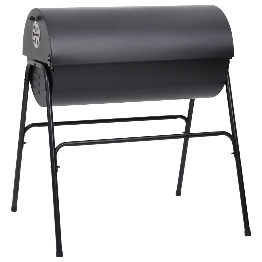 vidaXL Barbecuevat met 2 kookroosters 80x95x90 cm staal zwart
