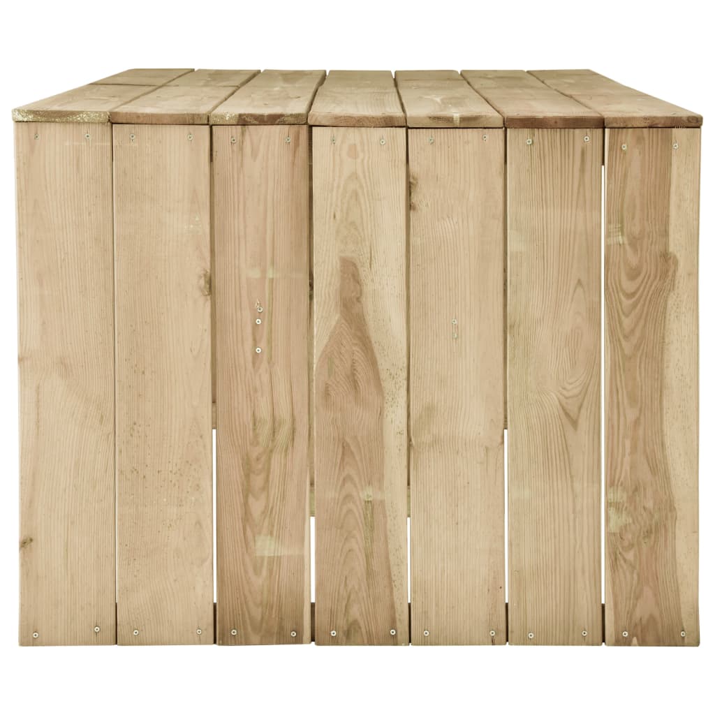 vidaXL 7-delige Tuinset geïmpregneerd grenenhout