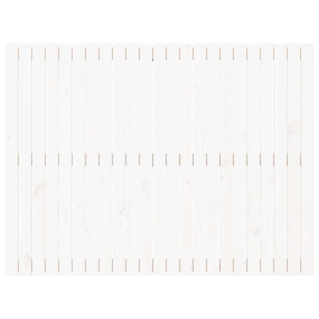 vidaXL Wandhoofdbord 146,5x3x110 cm massief grenenhout wit