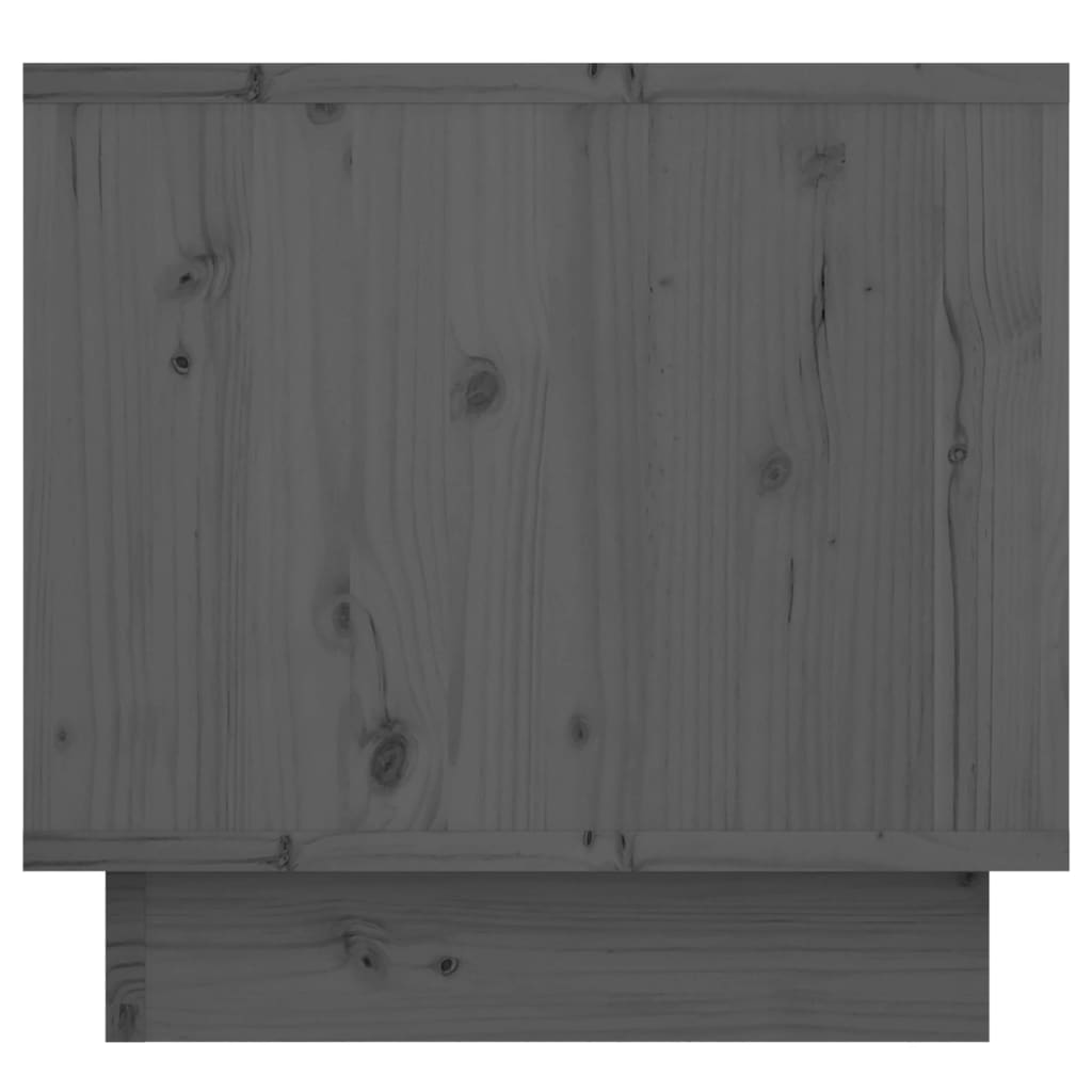 vidaXL Nachtkastje 35x34x32 cm massief grenenhout grijs