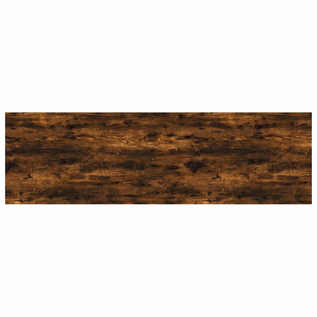 vidaXL Wandschappen 4 st 100x30x1,5 cm bewerkt hout gerookt eikenkleur