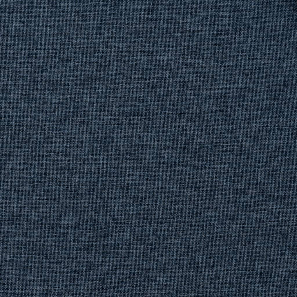 vidaXL Gordijnen linnen-look verduisterend haken 2 st 140x245 cm blauw