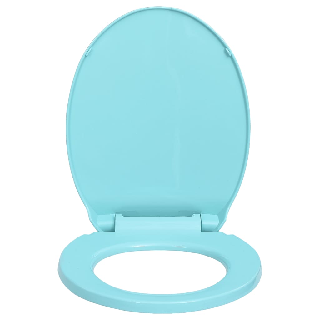 vidaXL Toiletbril soft-close ovaal groen