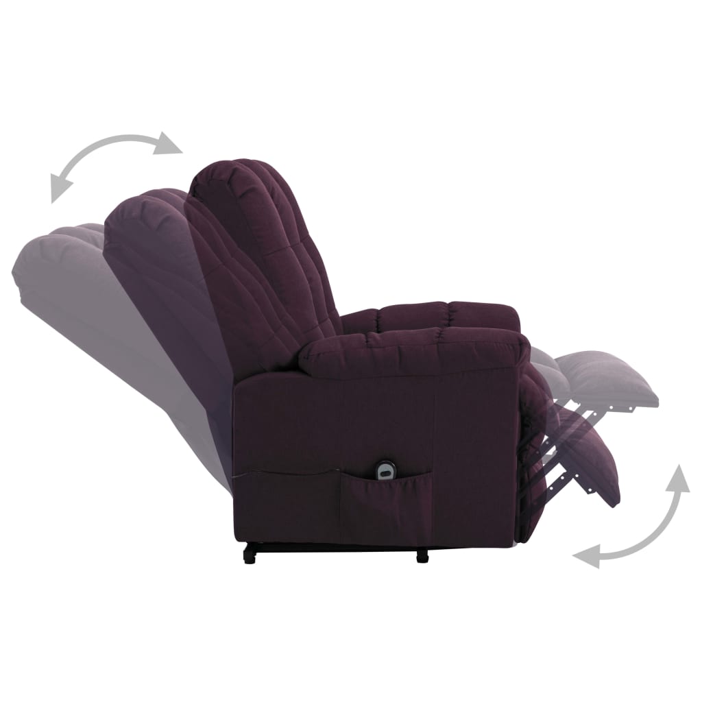 vidaXL Sta-op-stoel stof paars