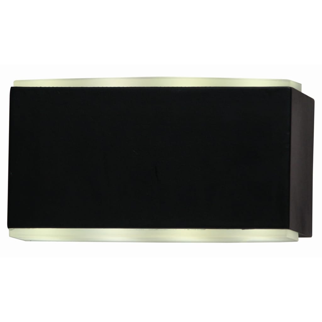 Luxform Tuinwandlamp Cube LED zwart