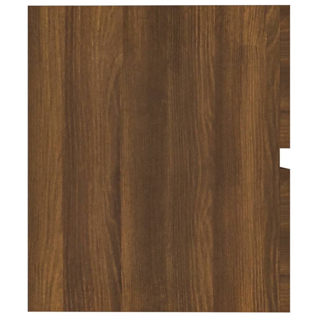vidaXL Wastafelkast 41x38,5x45 cm bewerkt hout bruineikenkleurig